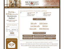 Tablet Screenshot of dallasdowntownlofts.com